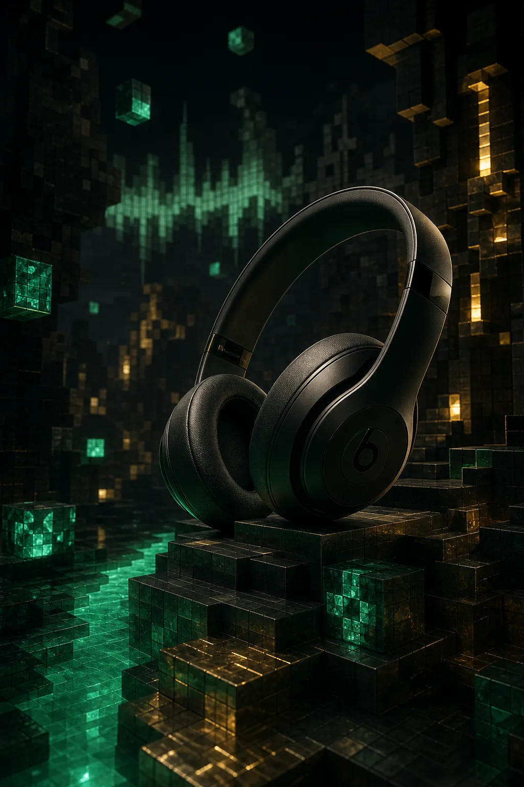 Detail immersif produit Beats x Minecraft