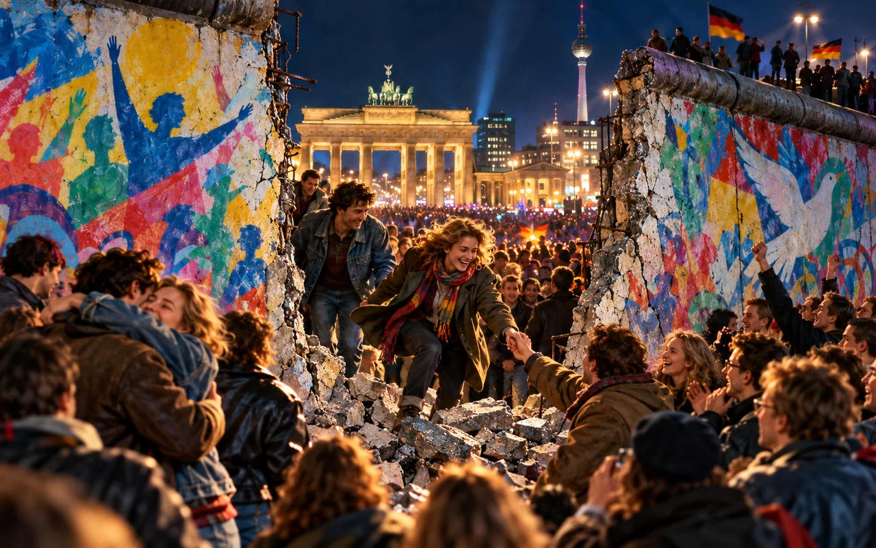 Illustration d’ambiance du mur de Berlin